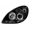 Citroen Xsara (00-05) priekšējie lukturi, eņģeļ acis, melni